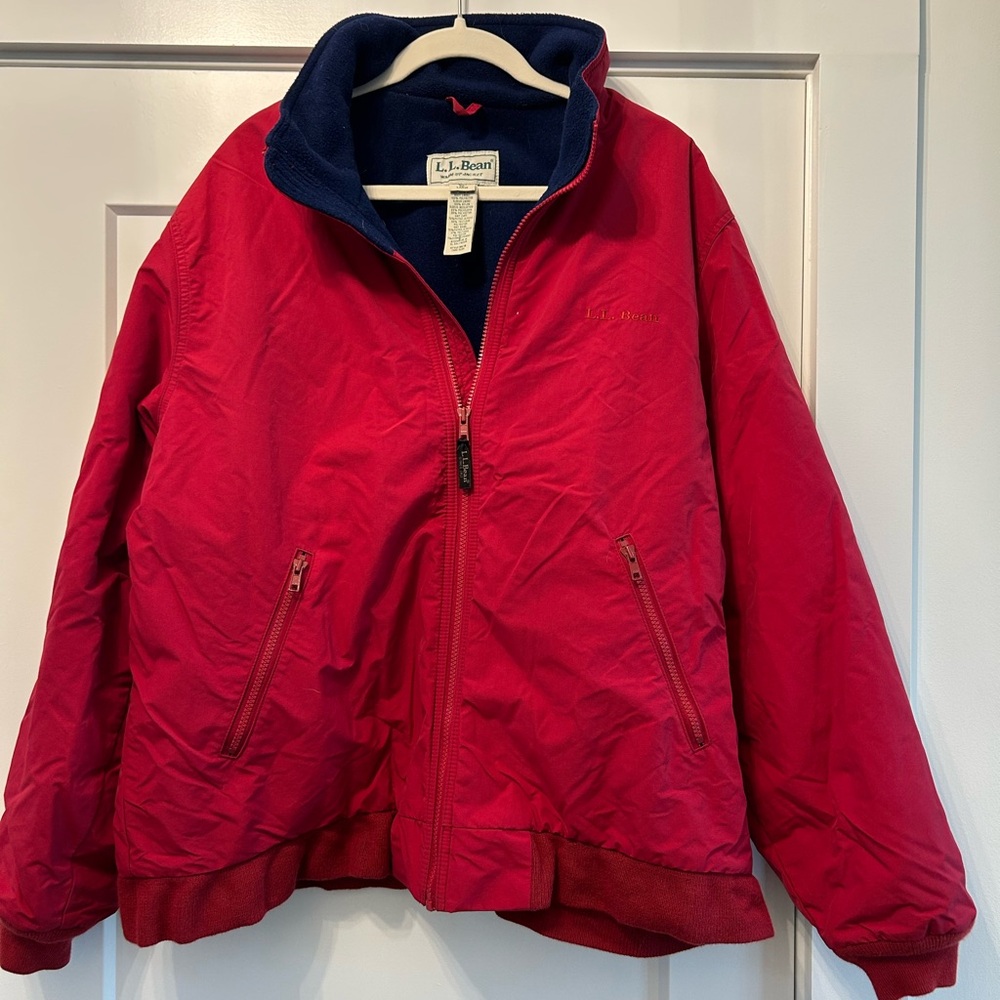 L.L. Bean Blue Warm-Up Jacket